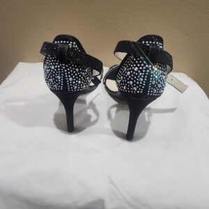 Eye Candy Black Sparkling Heels